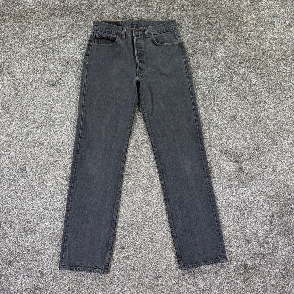 Vintage Levis 501XX 0658 Black Jean Men 33x34 USA Made 1994 Button Fly Fit 30x32